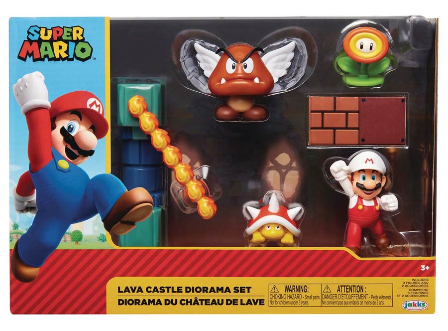 Nintendo 4-Inch Lava Castle Diorama Set Case
