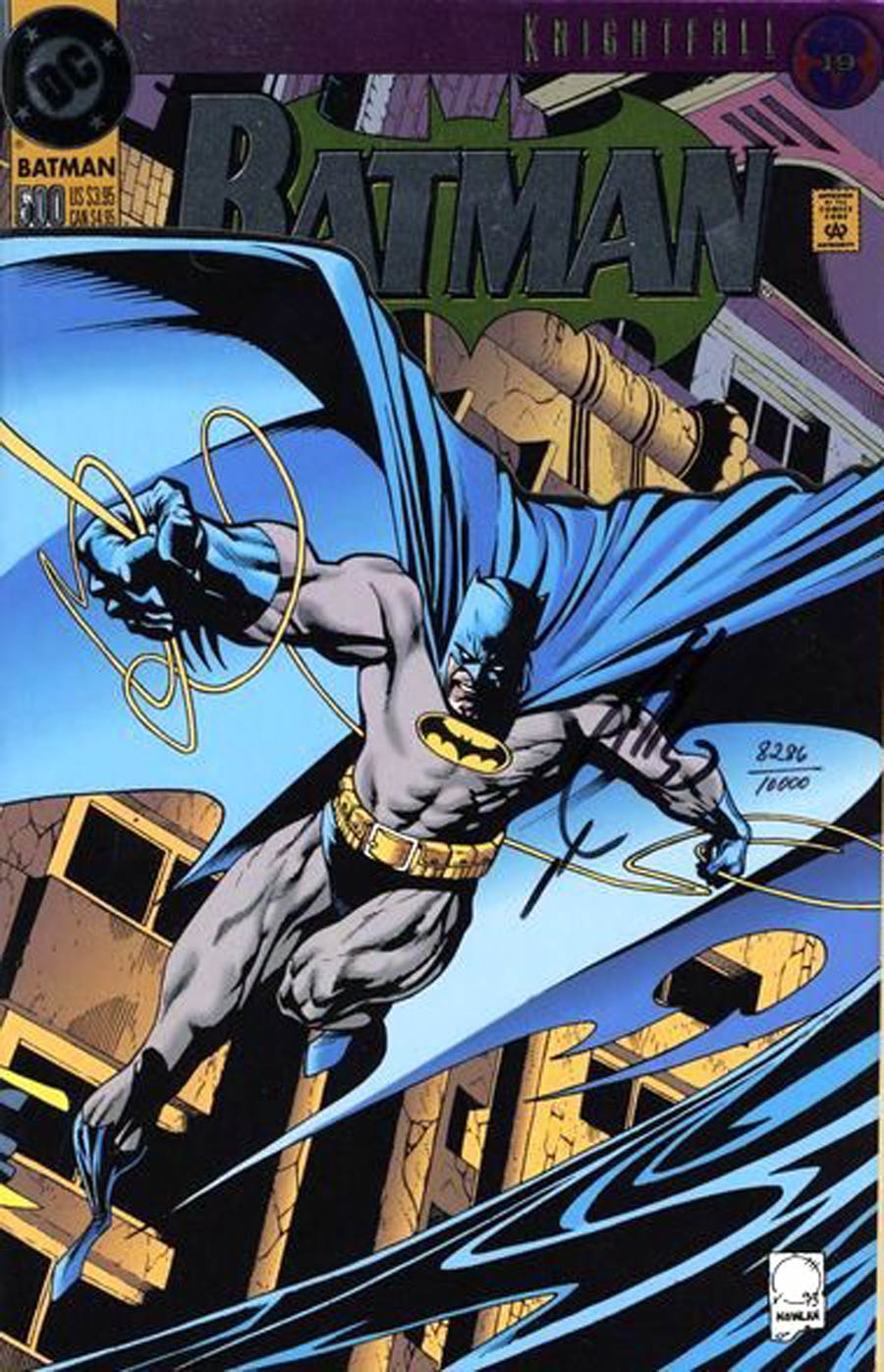 Batman #500 Cover H DF Signed By Joe Quesada Without Certificate