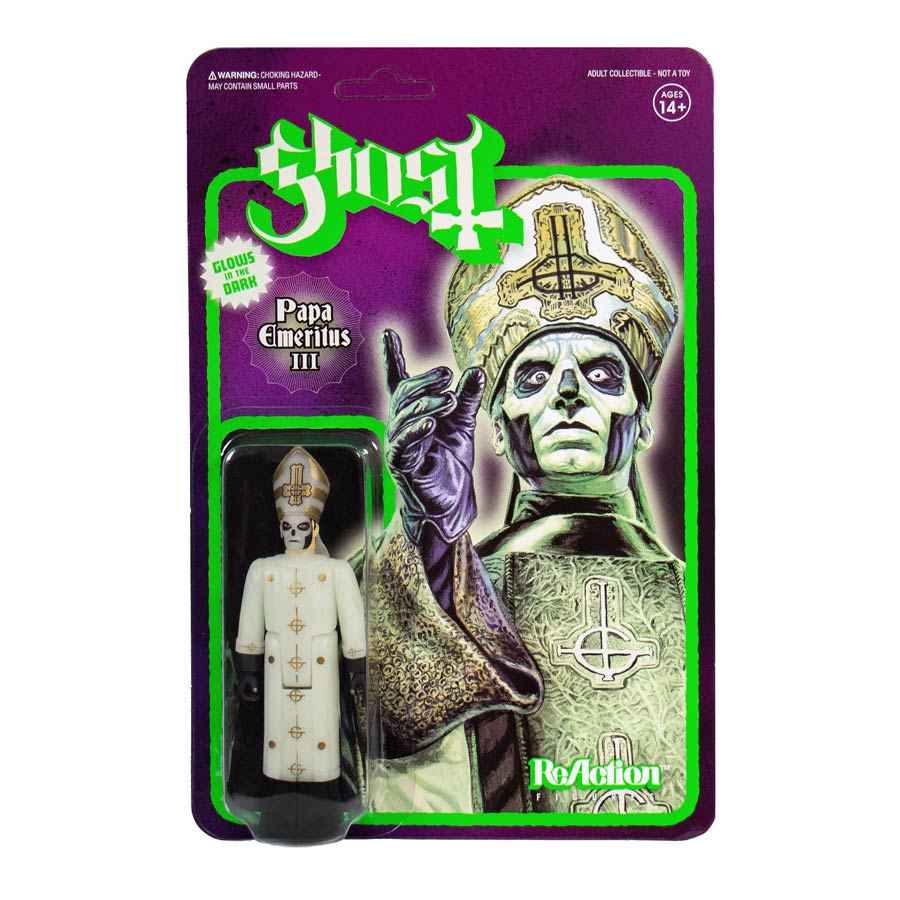 Ghost ReAction Figure - Papa Emeritus (Glow-In-The-Dark)