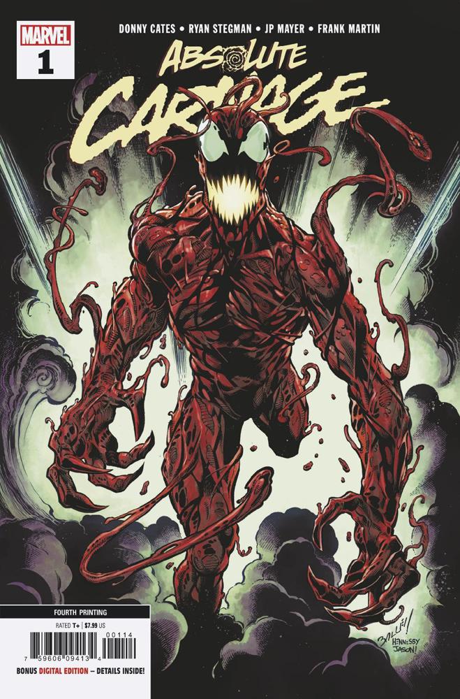 Absolute Carnage #1 Cover X 4th Ptg Variant Mark Bagley New Art Cover