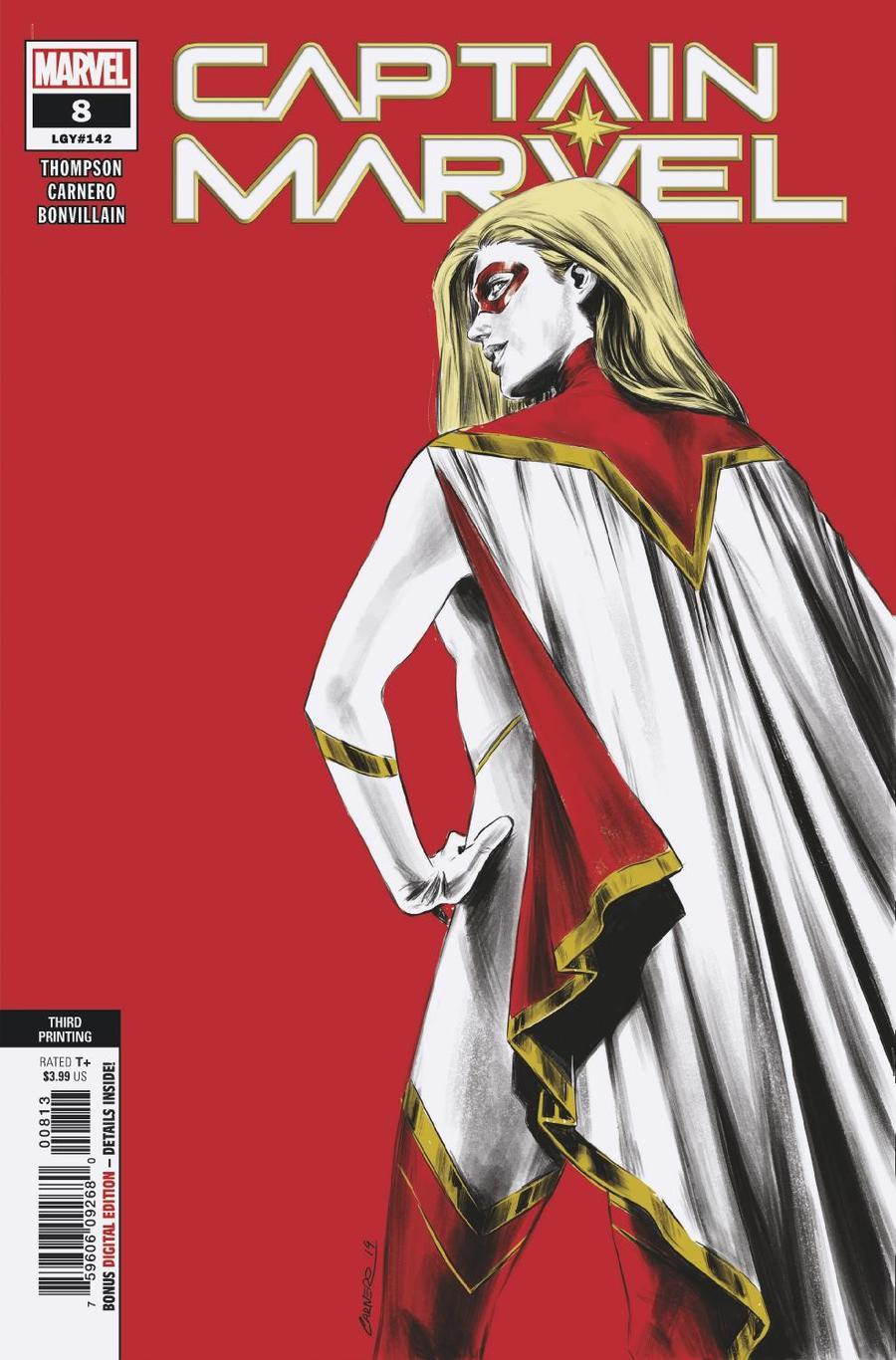 Captain Marvel Vol 9 #8 Cover E 3rd Ptg Variant Carmen Nunez Carnero Cover