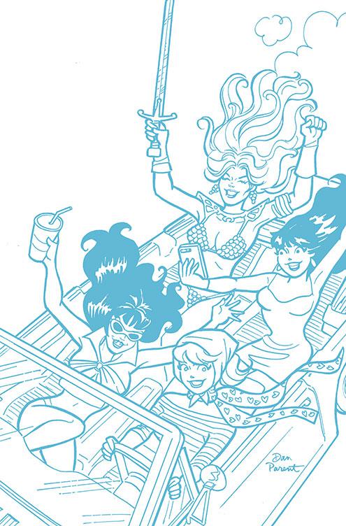 Red Sonja And Vampirella Meet Betty And Veronica #5 Cover G Incentive Dan Parent Tint Virgin Cover