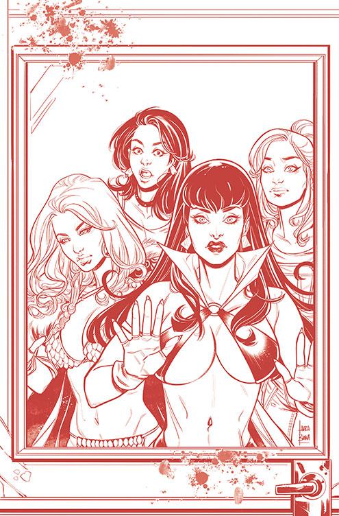 Red Sonja And Vampirella Meet Betty And Veronica #5 Cover I Incentive Laura Braga Tint Virgin Cover