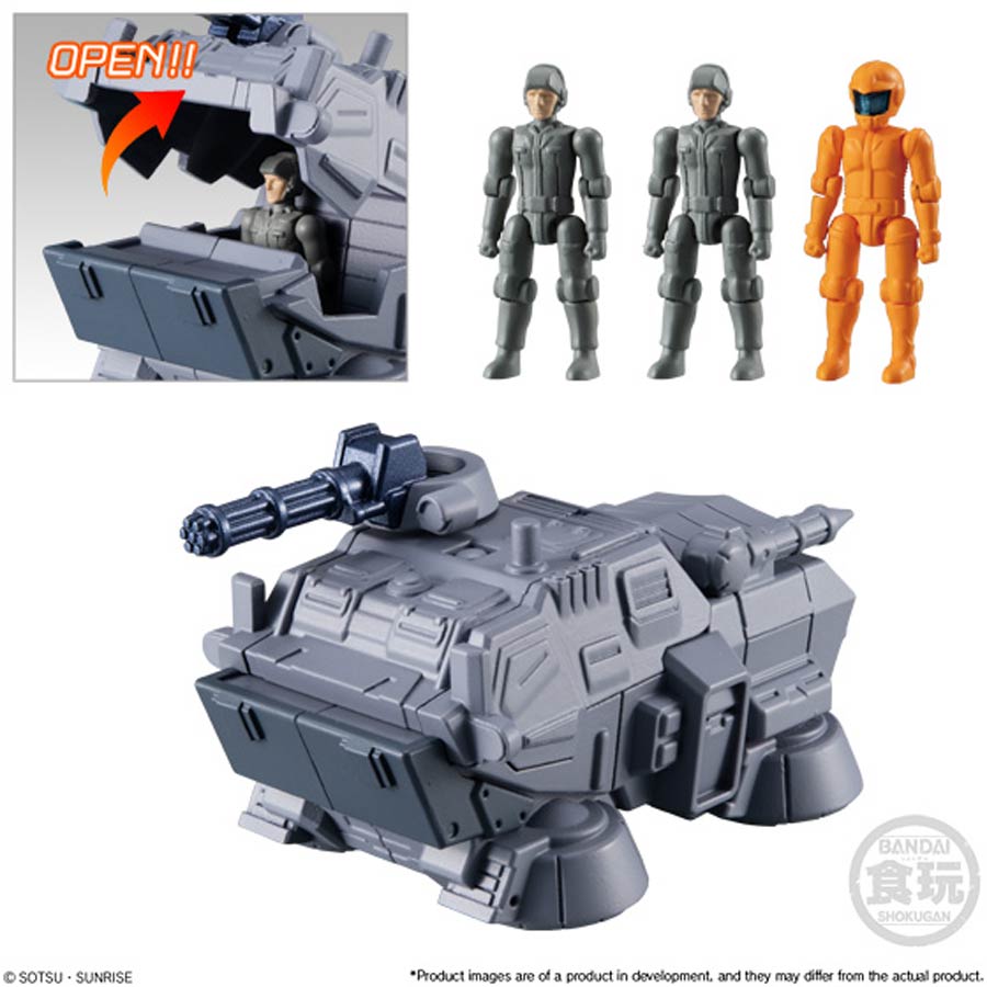 Mobile Suit Gundam Micro Wars 2 #03 Hover Truck & 3 Earth Federation Soldiers