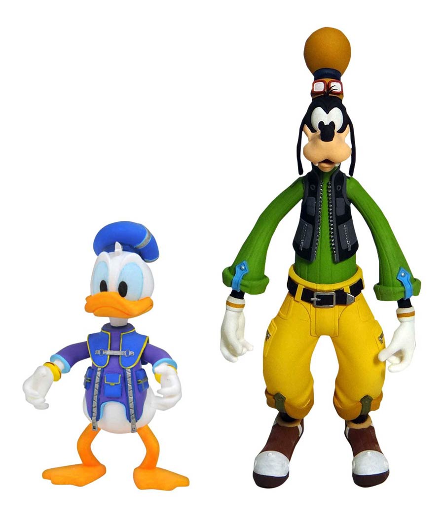 Kingdom Hearts III Select Goofy & Donald Action Figure