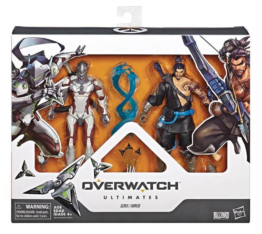 Overwatch Ultimates 6-Inch Dual Pack Action Figure Assortment 201902 - Hanzo & Genji