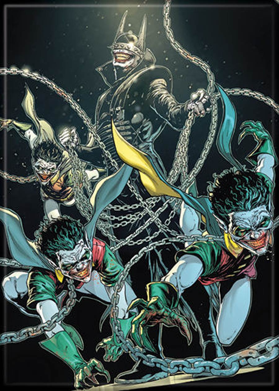 DC Comics Batman Who Laughs #1 2.5x3.5-inch Magnet Batman Who Laughs With Robins On Chains (73436DC)