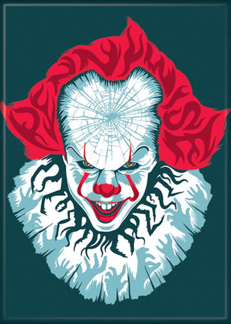 IT Chapter 2 2.5x3.5-inch Magnet Pennywise On Teal (73401M)