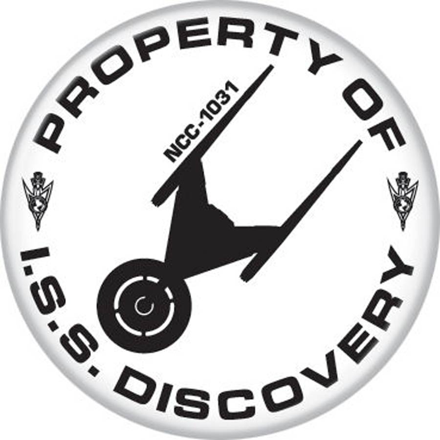 Star Trek Discovery 1.25-inch Button Property Of ISS Discovery (87604)