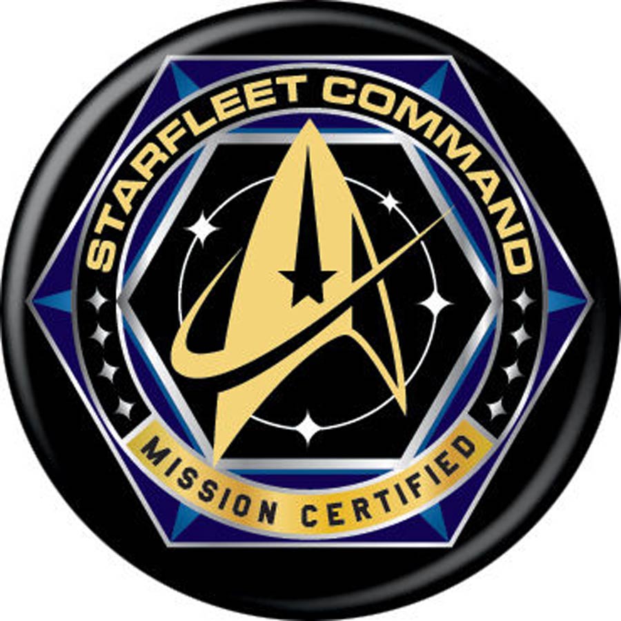 Star Trek Discovery 1.25-inch Button Starfleet Com Mission Cert (87612)
