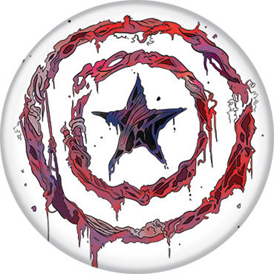Marvel Zombies 1.25-inch Button Captain America Shield (87790)