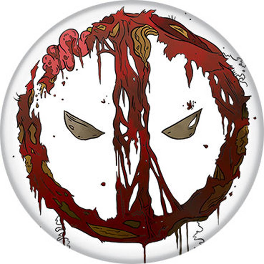 Marvel Zombies 1.25-inch Button Deadpool Logo (87791)