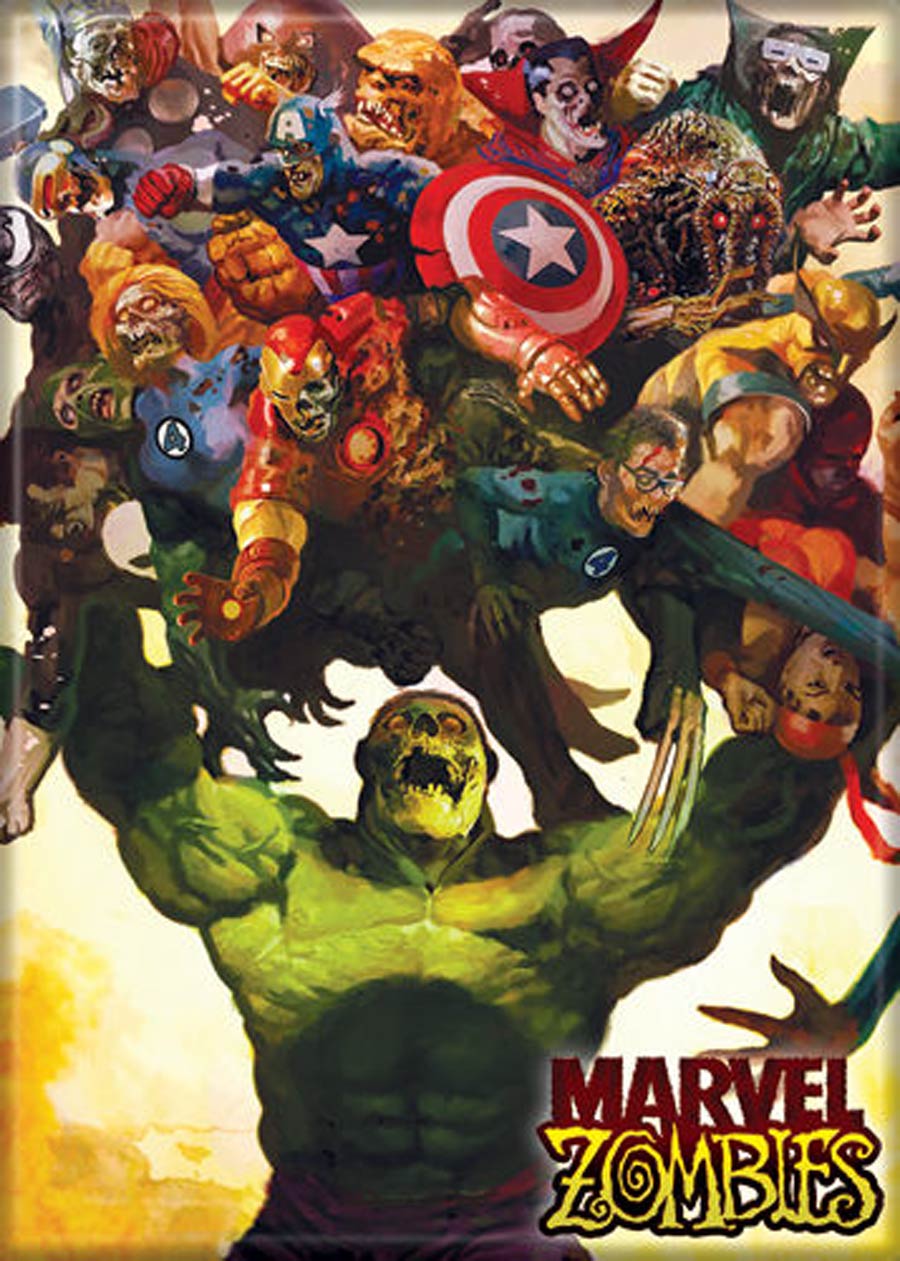 Marvel Zombies 2.5x3.5-inch Magnet Hulk Holding All (73445MV)