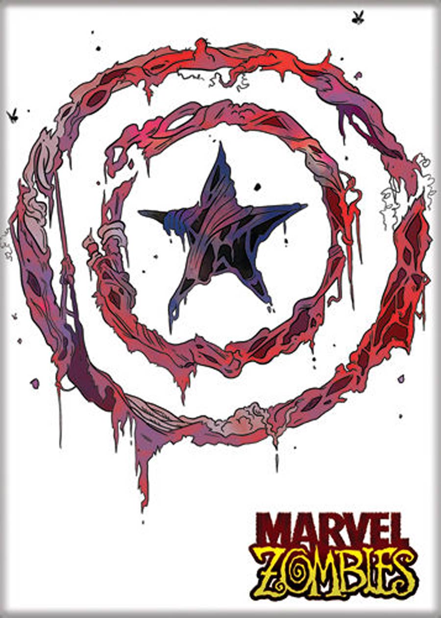 Marvel Zombies 2.5x3.5-inch Magnet Captain America Shield (73446MB)