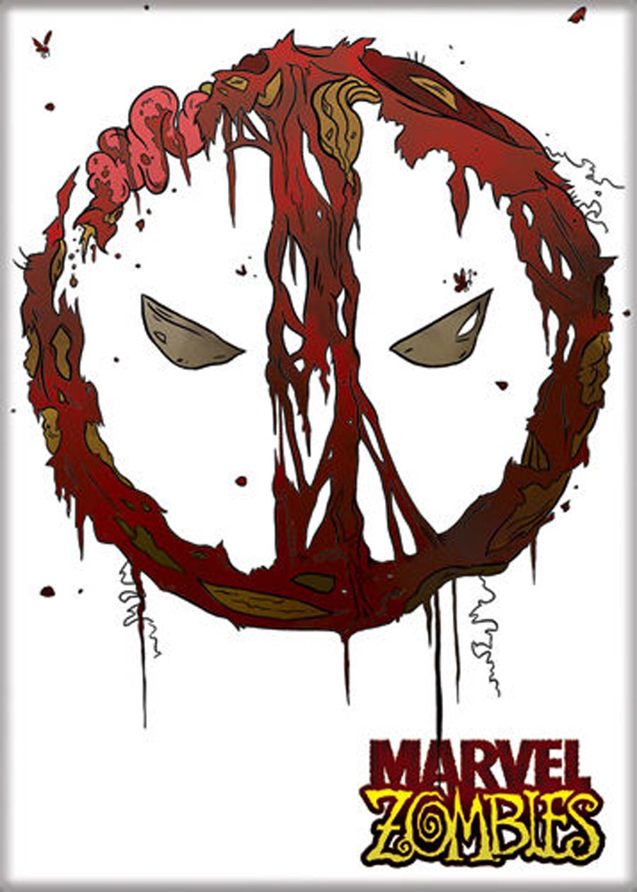 Marvel Zombies 2.5x3.5-inch Magnet Deadpool Logo (73447MV)