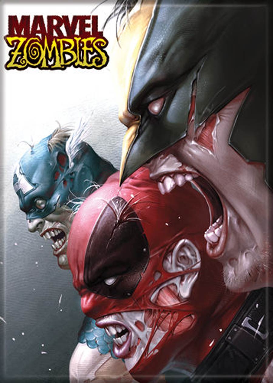 Marvel Zombies 2.5x3.5-inch Magnet Captain America Deadpool And Wolverine (73453MV)
