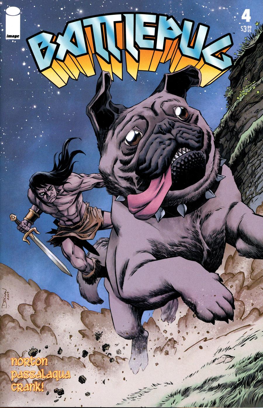 Battlepug #4 Cover B Variant Declan Shalvey Cover