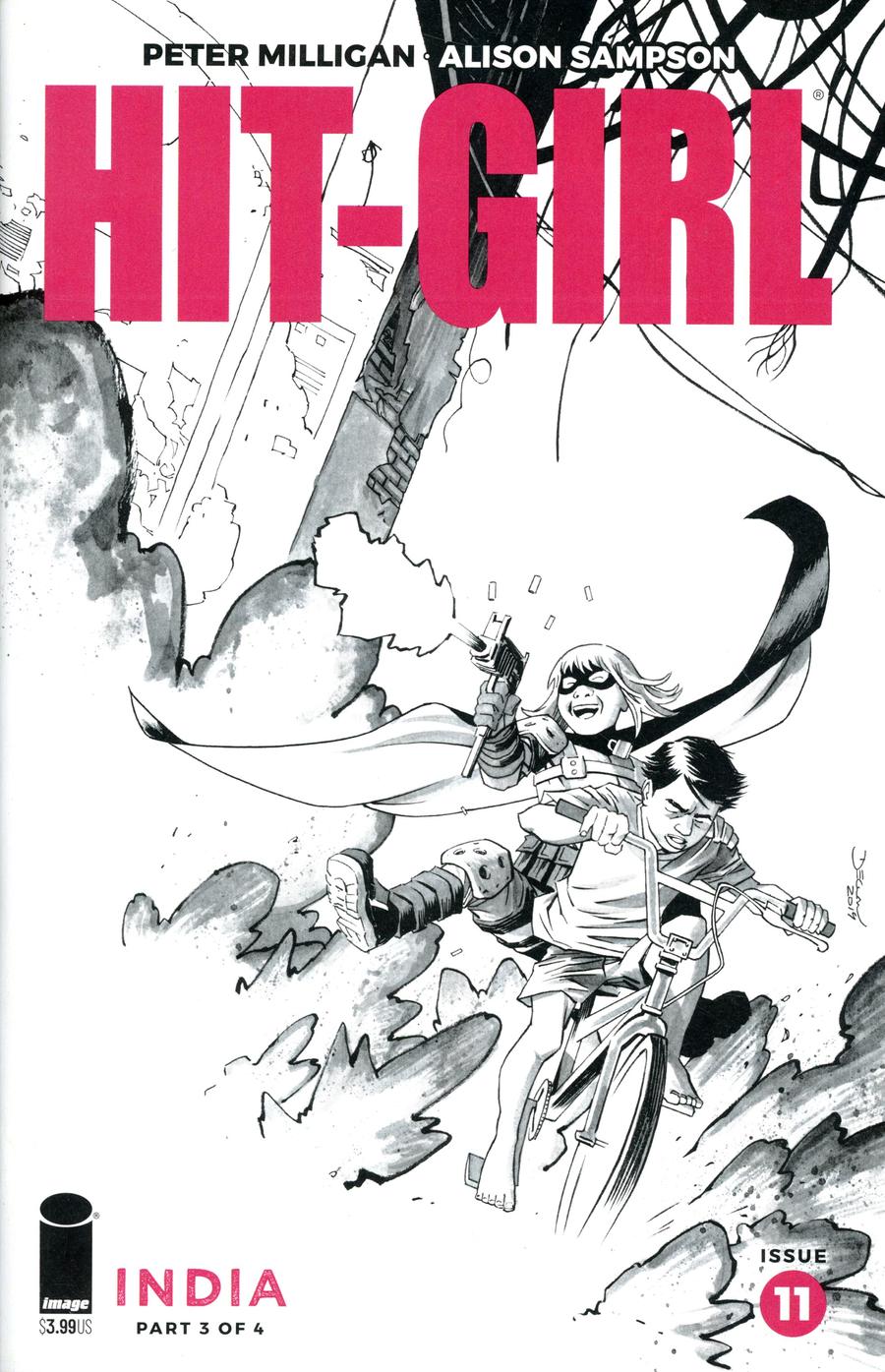 Hit-Girl Vol 2 Season 2 #11 Cover B Variant Declan Shalvey Sketch Cover