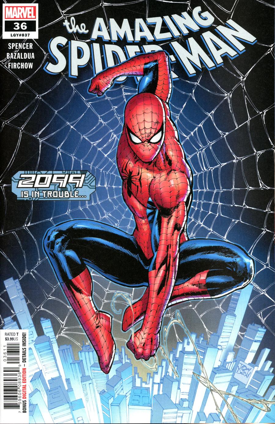 Amazing Spider-Man Vol 5 #36 Cover A Regular Tony Daniel Cover (2099 Tie-In)