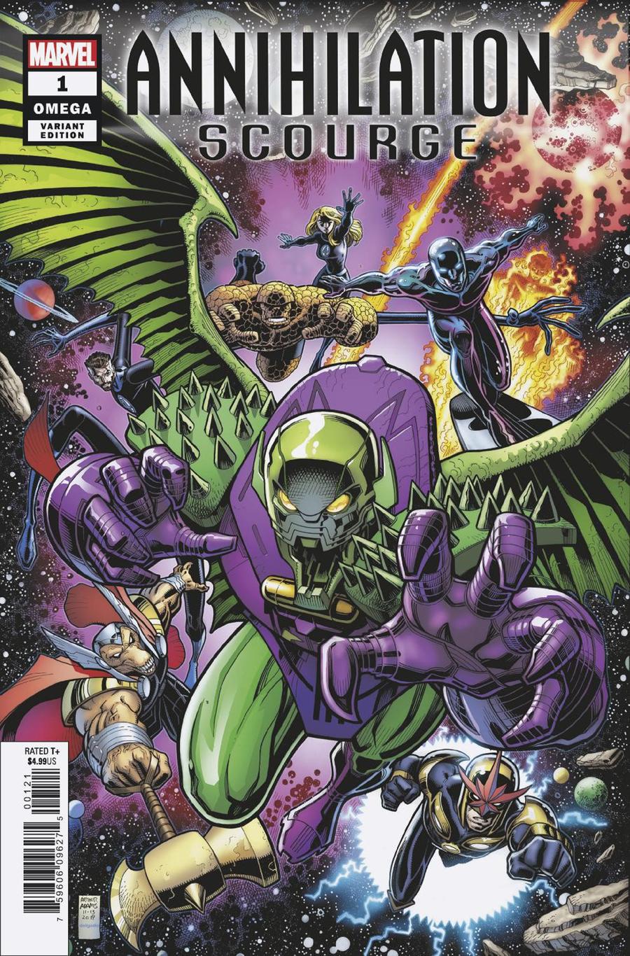 Annihilation Scourge Omega #1 Cover B Variant Arthur Adams Cover