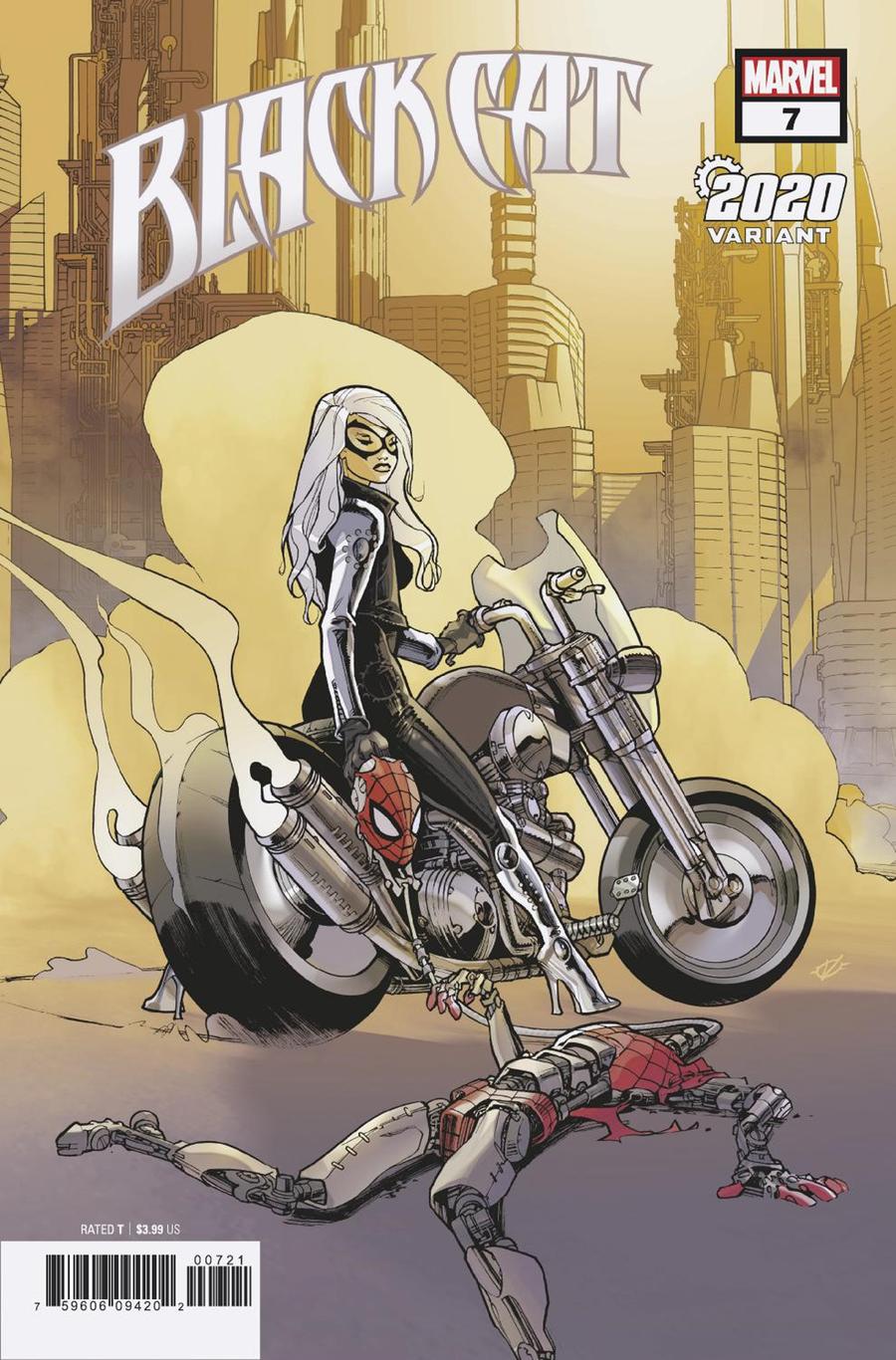 Black Cat #7 Cover B Variant Olivier Vatine 2020 Cover