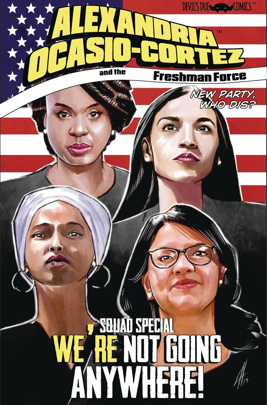 Alexandria Ocasio-Cortez And The Freshman Force Squad #1 Cover A 1st Ptg Regular Joel Humberto Herrera Cover