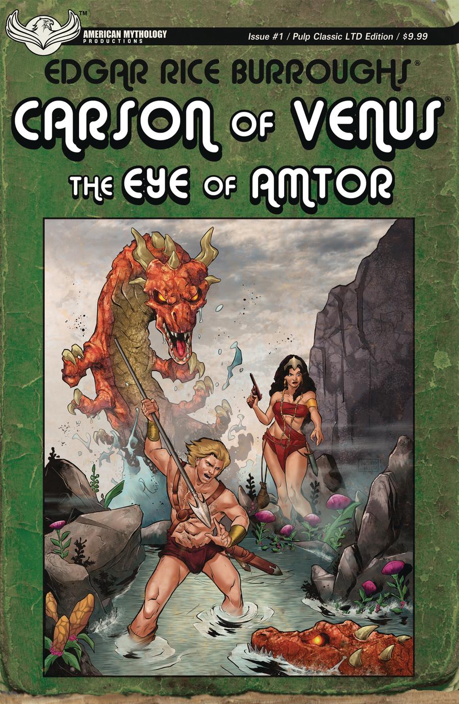 Carson Of Venus Eye Of Amtor #1 Cover C Limited Edition Vincenzo Carratu Pulp Cover