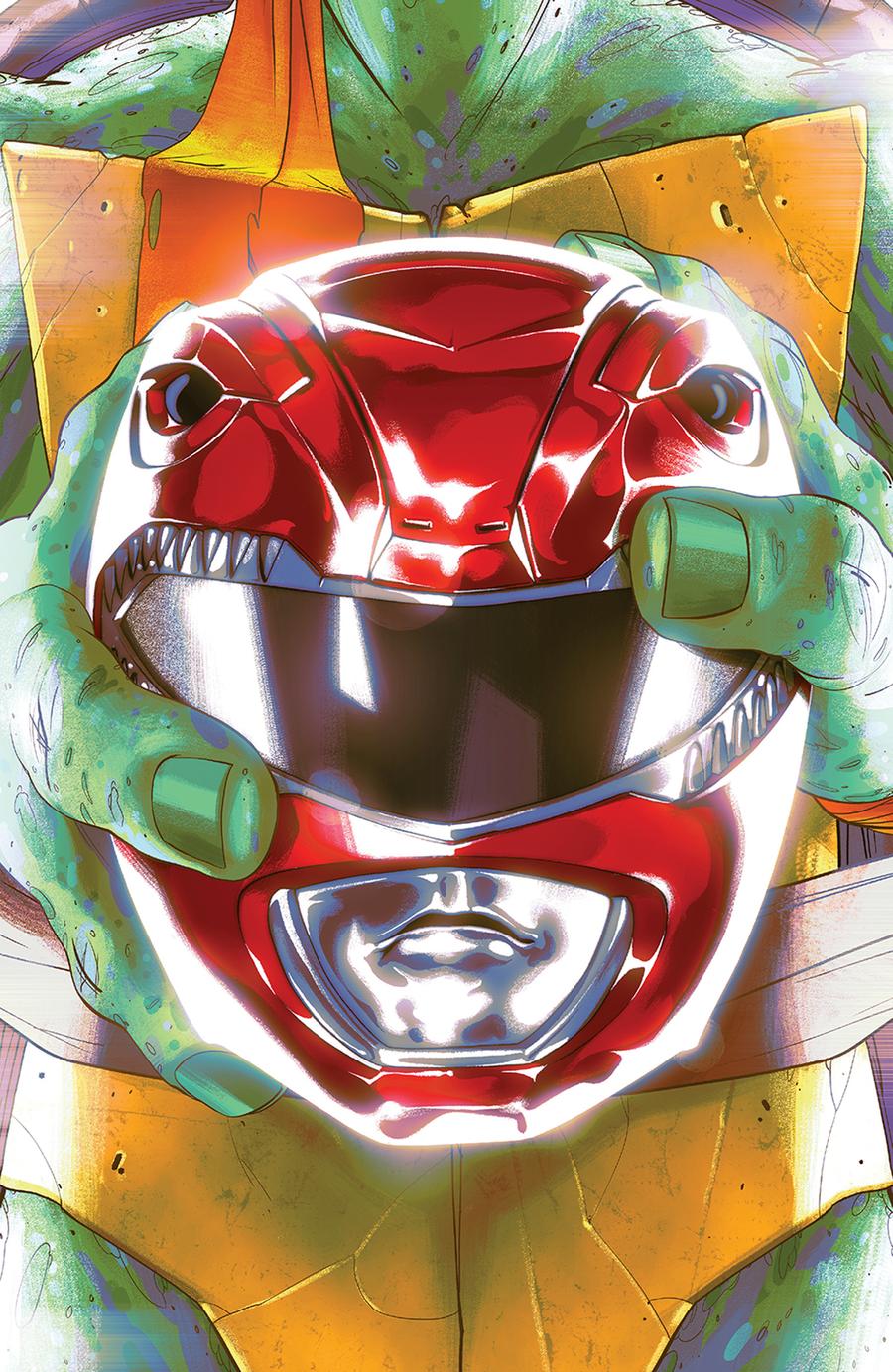 Mighty Morphin Power Rangers Teenage Mutant Ninja Turtles #1 Cover C Variant Goni Montes Cover