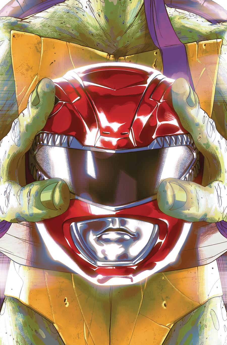 Mighty Morphin Power Rangers Teenage Mutant Ninja Turtles #1 Cover E Variant Goni Montes Cover