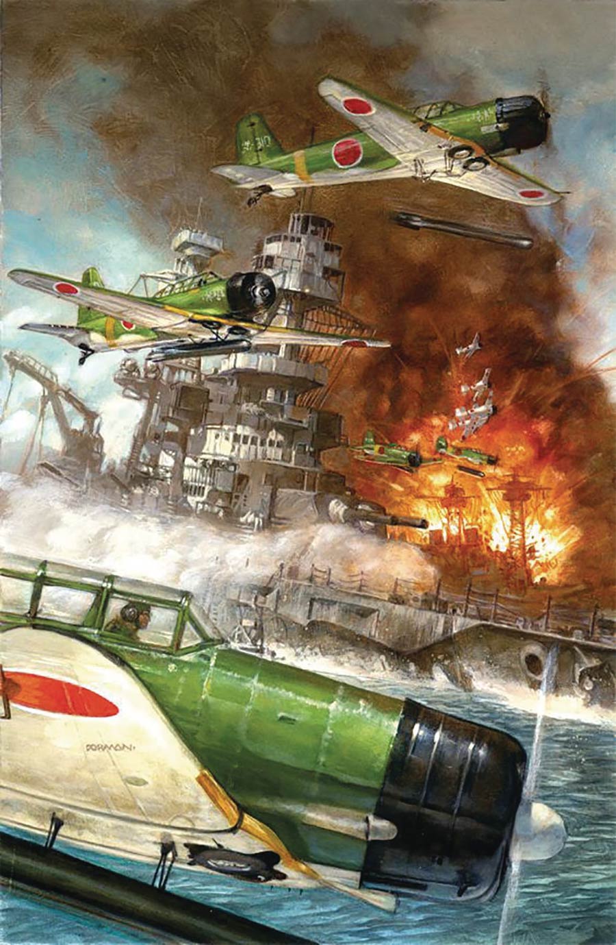 Pearl Harbor From The Pages Of Combat Cover B Variant Dave Dorman Cover