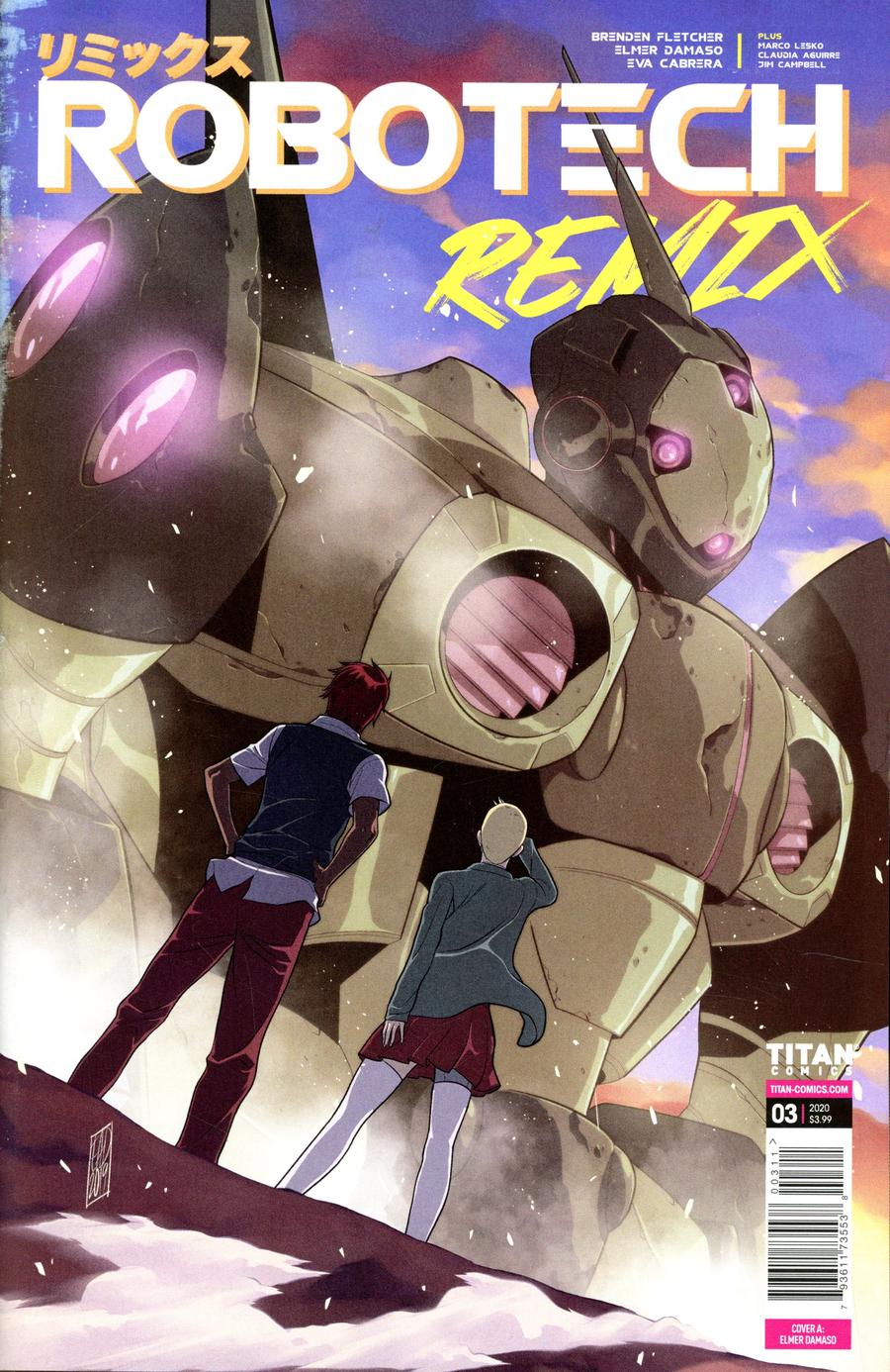 Robotech Remix #3 Cover A Regular Elmer Damaso Cover