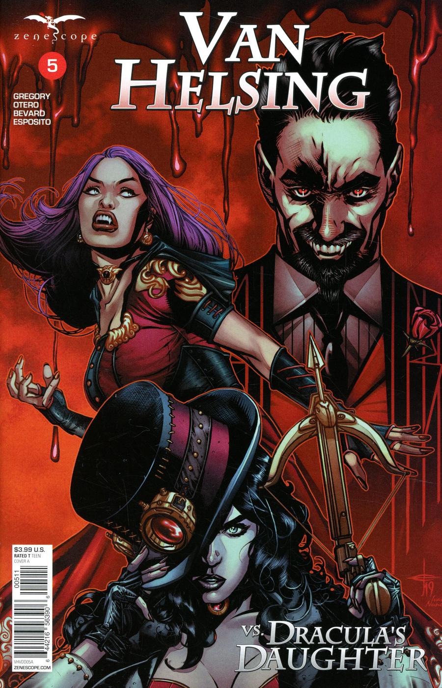 Grimm Fairy Tales Presents Van Helsing vs Draculas Daughter #5 Cover A Drew Edward Johnson