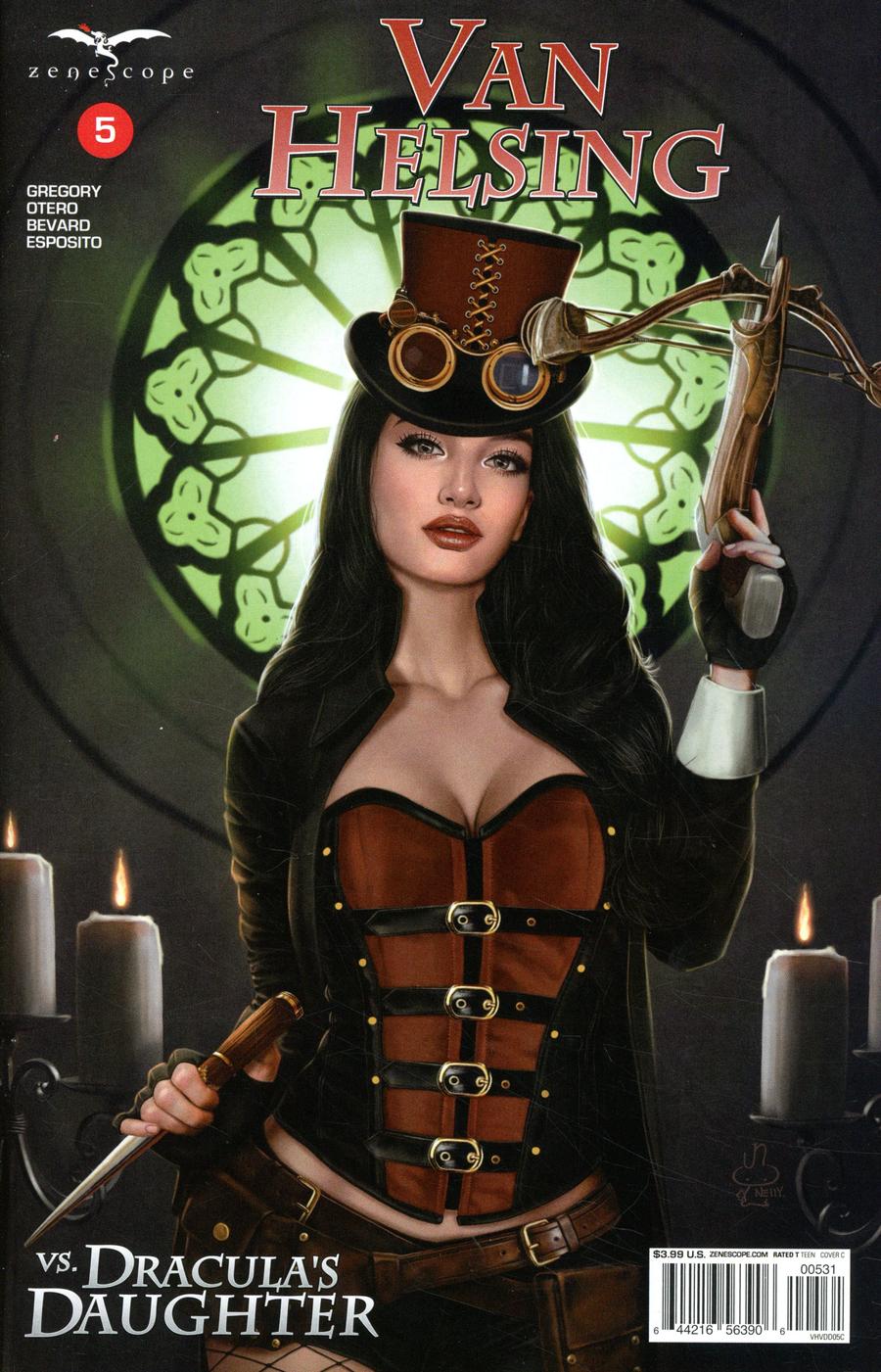 Grimm Fairy Tales Presents Van Helsing vs Draculas Daughter #5 Cover C Nelly Jimenez