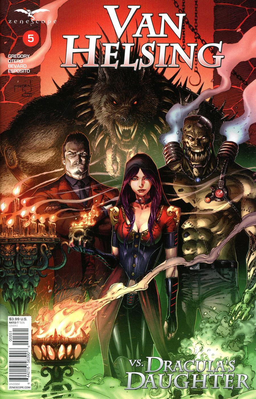 Grimm Fairy Tales Presents Van Helsing vs Draculas Daughter #5 Cover E Jason Metcalf