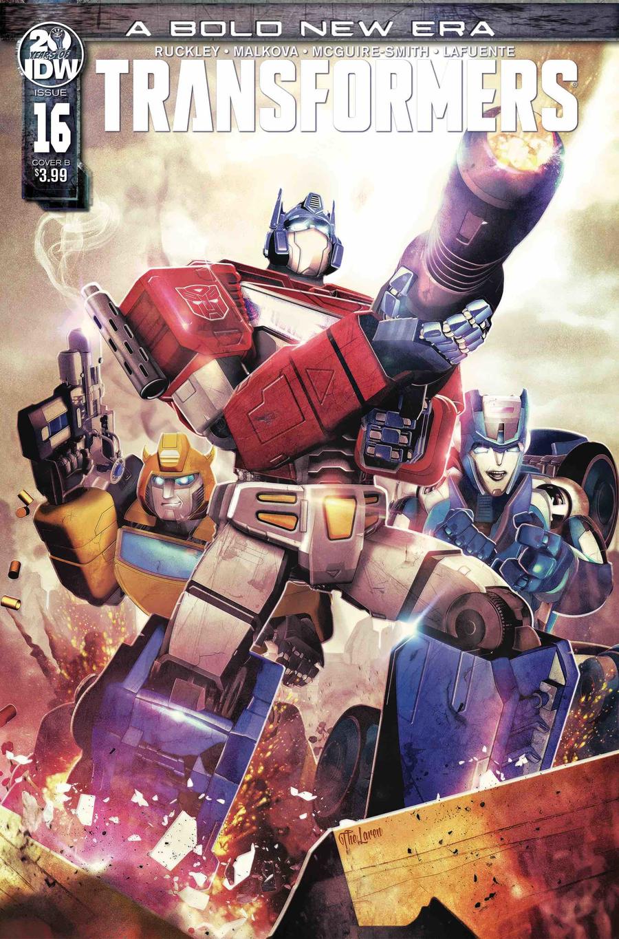 Transformers Vol 4 #16 Cover B Variant Hal Laren Cover