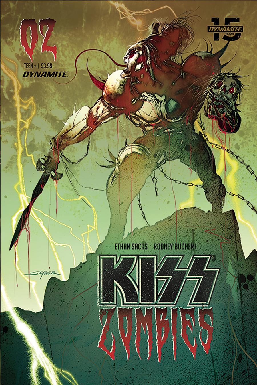 KISS Zombies #2 Cover B Variant Stuart Sayger Cover