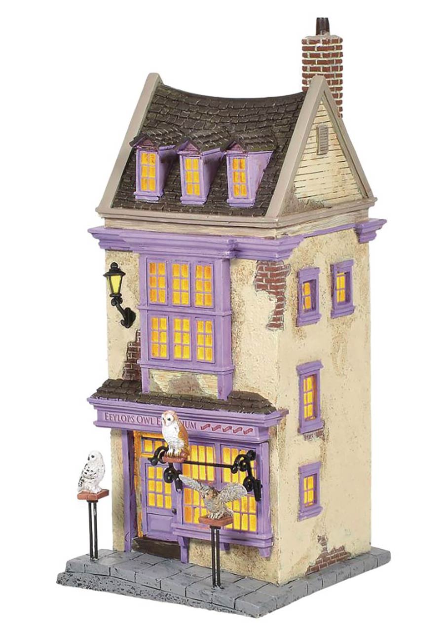 Department 56 Harry Potter Village Building Lighted Figurine - Owl Emporium