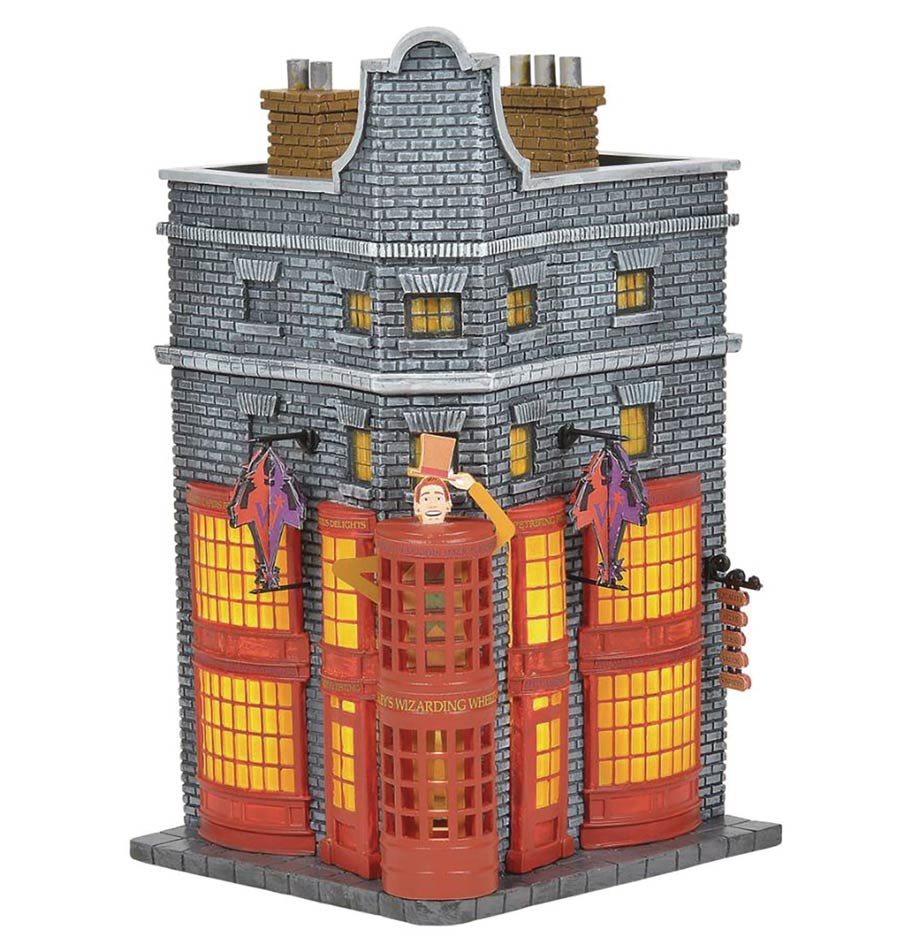 Department 56 Harry Potter Village Building Lighted Figurine - Weasleys Wizard Wheezes