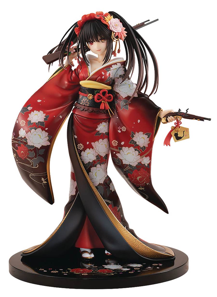 Date A Live Kurumi Tokisaki Alluring Kimono 1/7 Scale PVC Figure