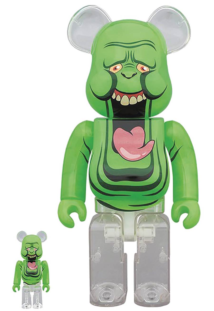 BE@RBRICK Ghostbusters Slimer Green Ghost 100% & 400% Set