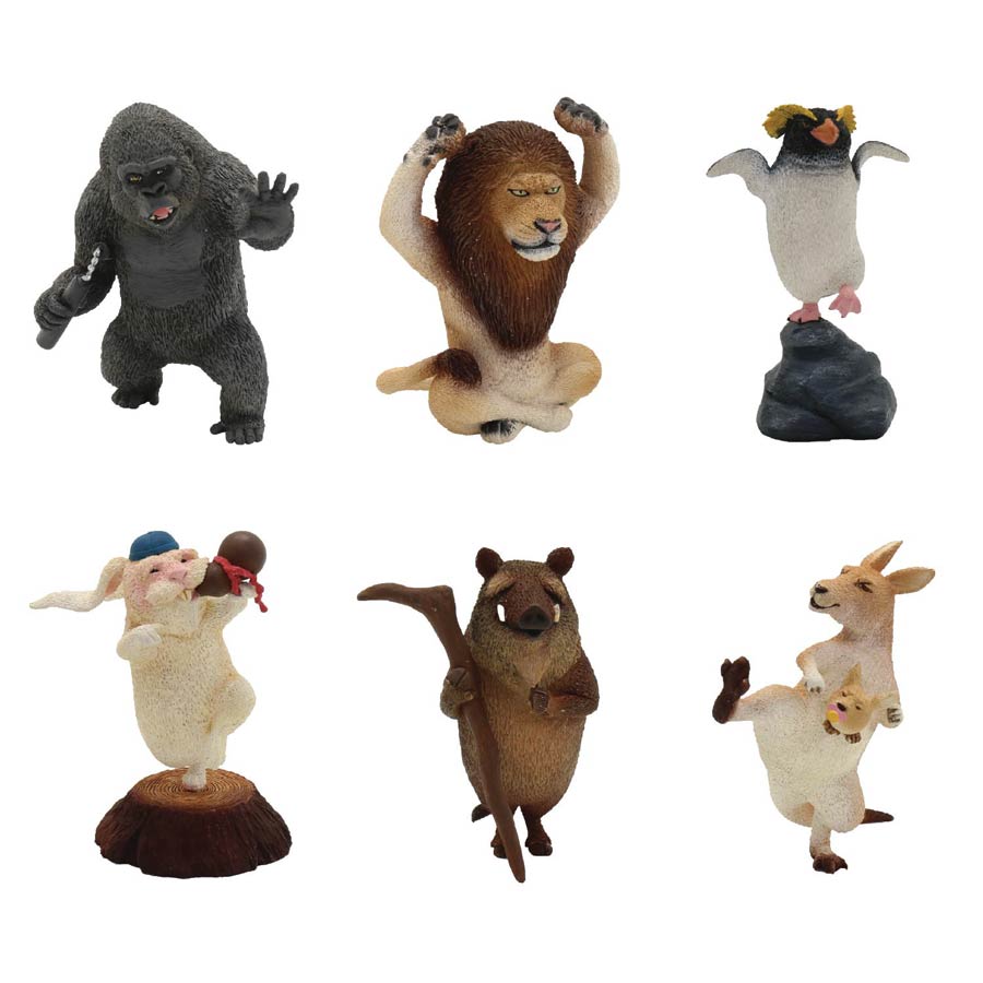Animal Life Kung Fu Fighting Trading Figure Blind Mystery Box 8-Piece Display