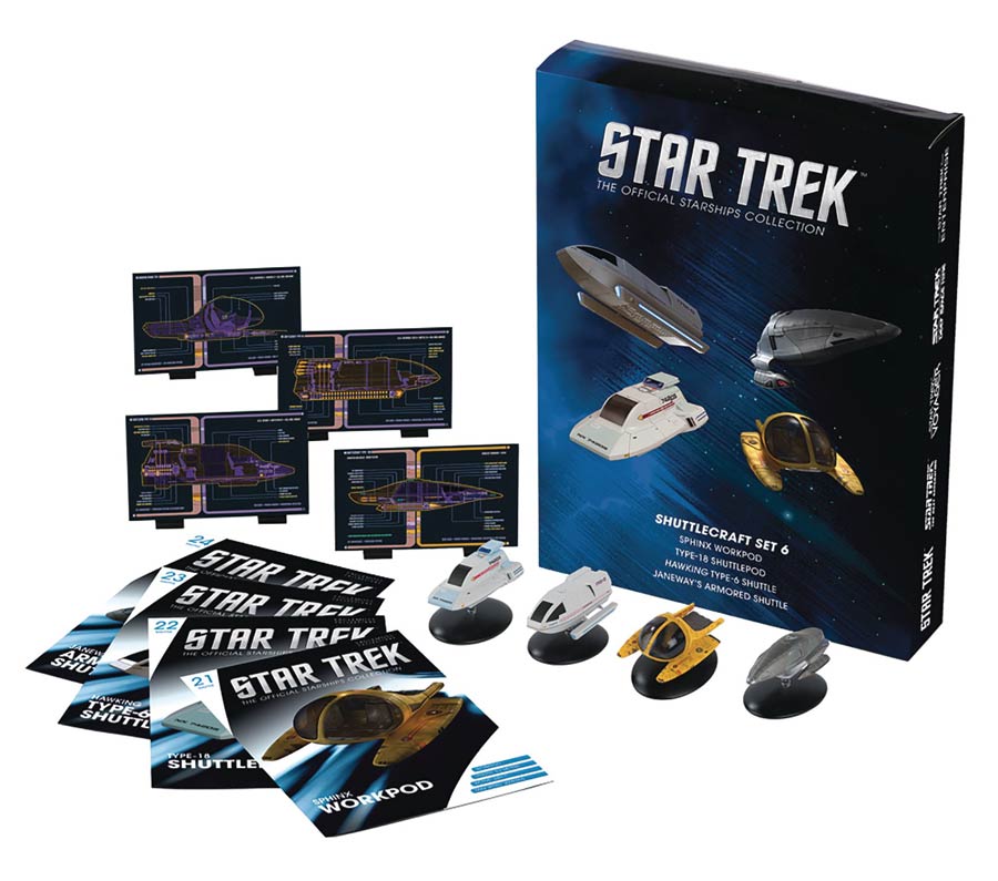 Star Trek Starships Figurine Collection Mag Set #8 Shuttlecraft Part 6