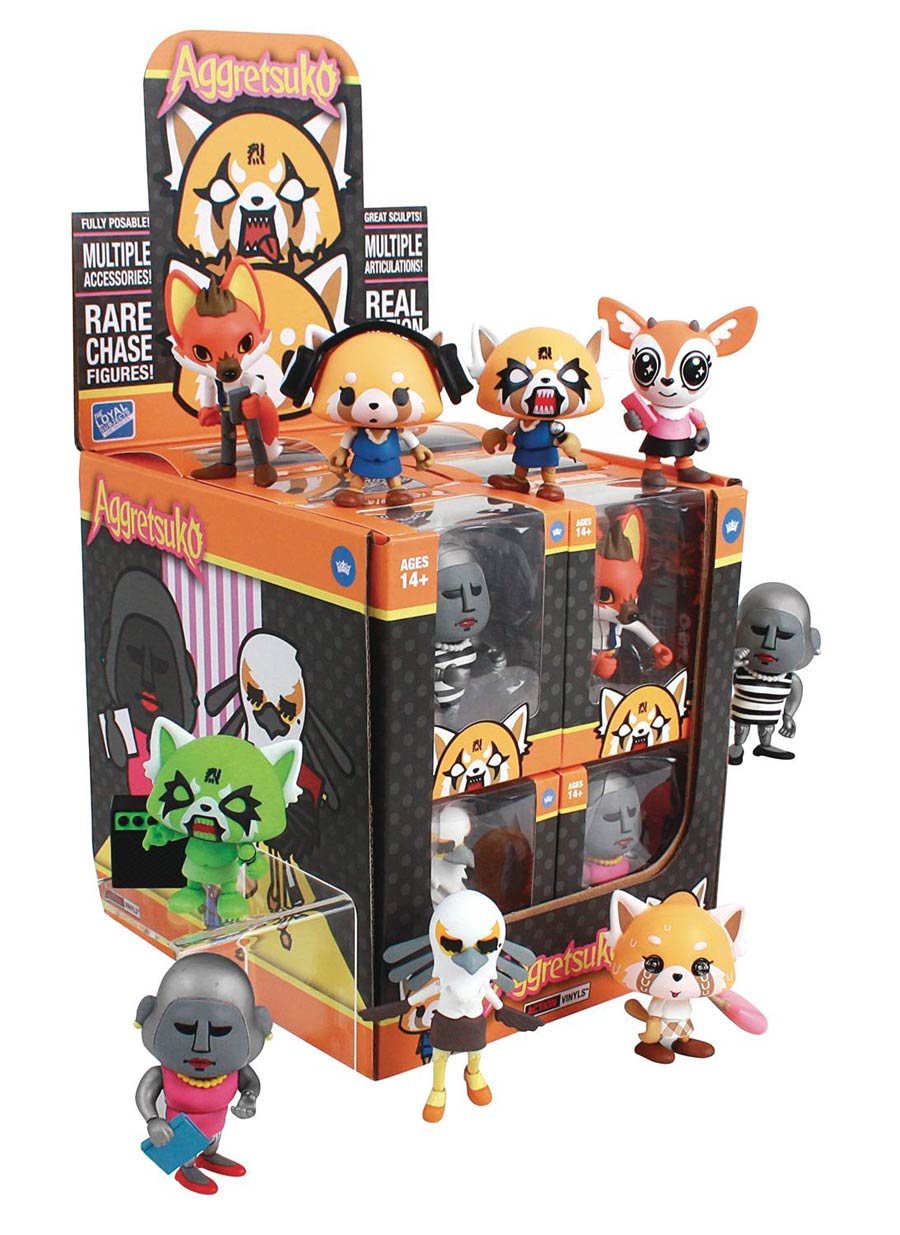 The Loyal Subjects x Aggretsuko Action Vinyl Mini Figure 12-Piece Display