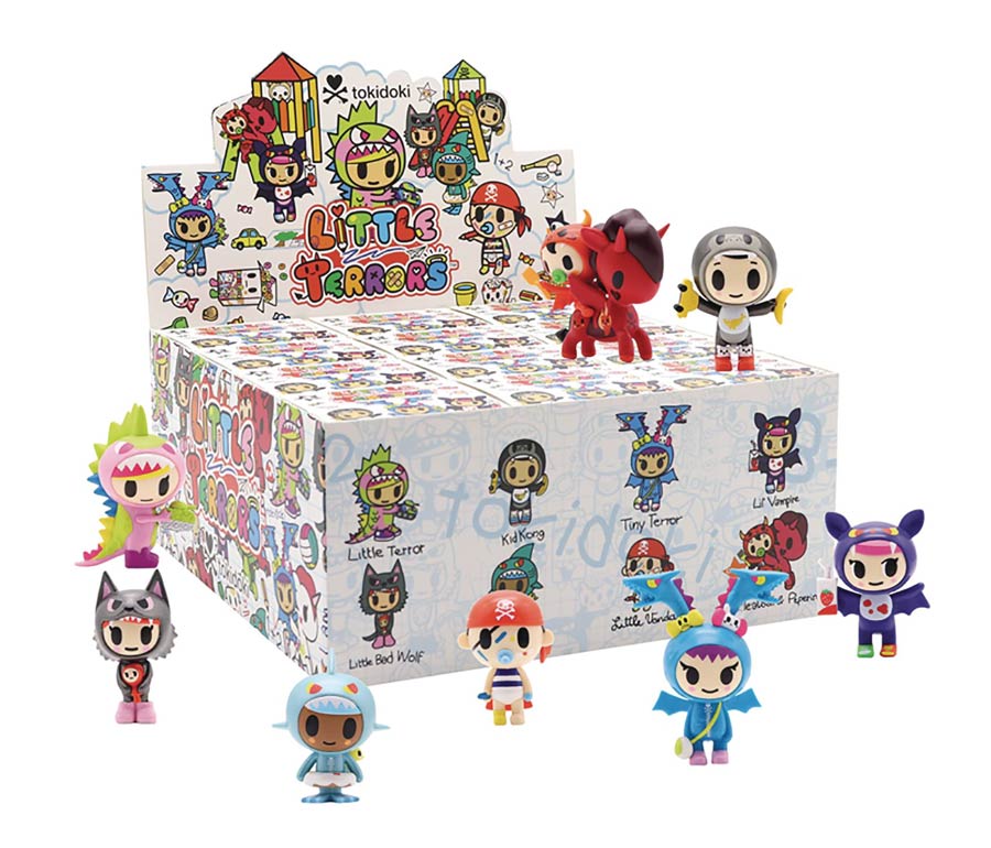 tokidoki Little Terrors Mini Figure Blind Mystery Box 12-Piece Display