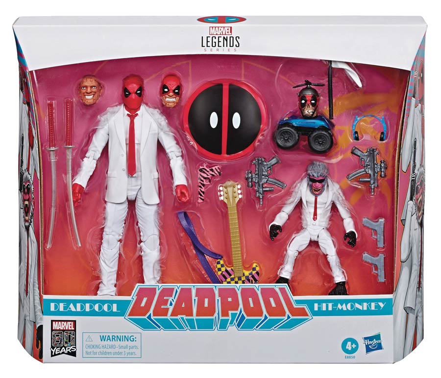 Marvel Legends Deadpool/Hit Monkey 6-Inch Action Figure Set Case