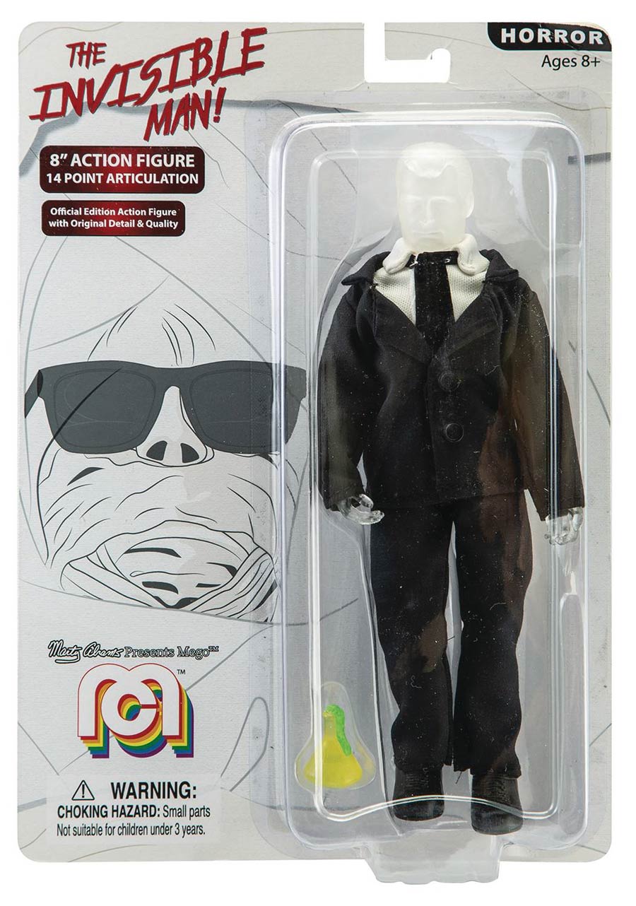 Mego Horror Wave 5 8-Inch Action Figure - Invisible Man