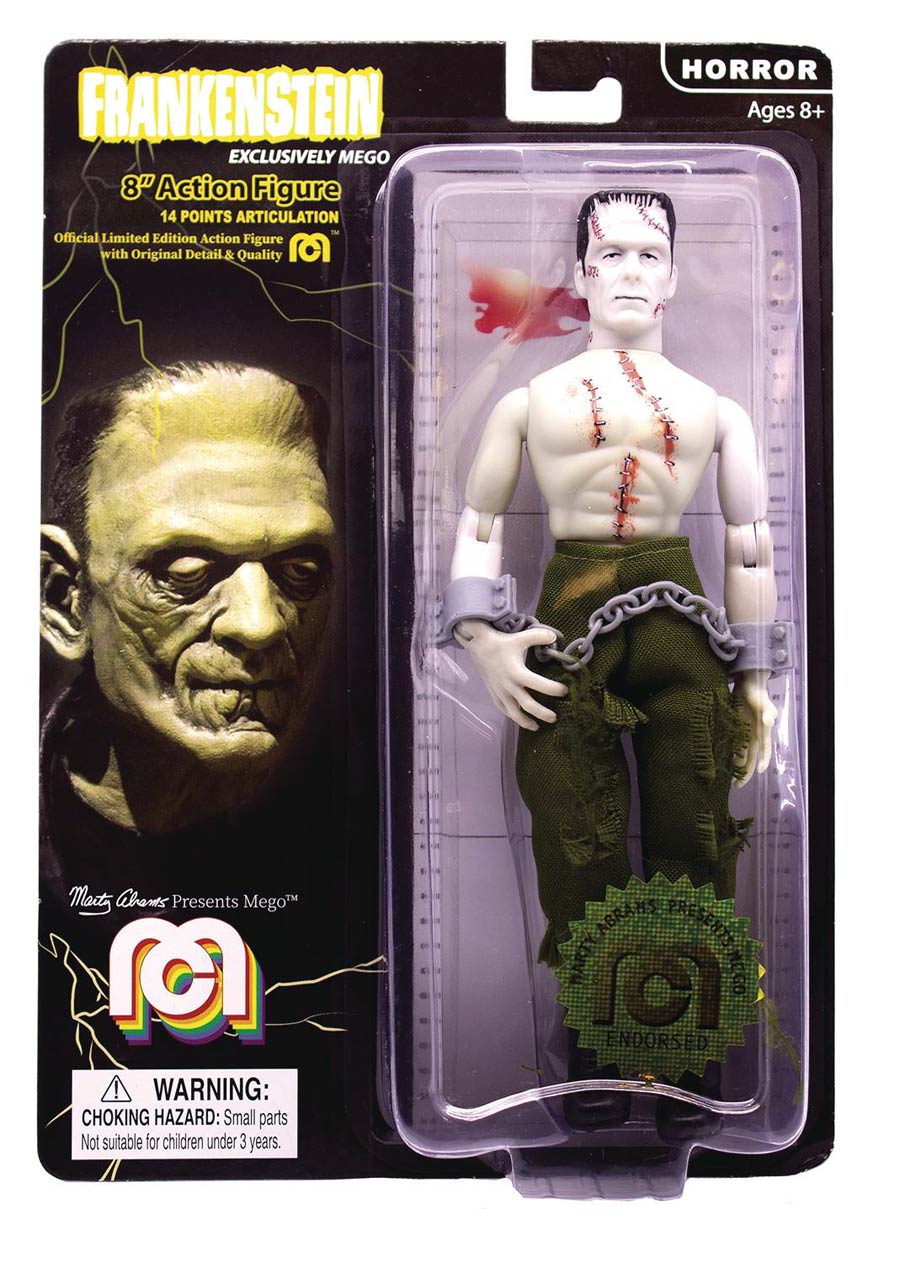 Mego Horror Wave 6 8-Inch Action Figure - Frankenstein (Bare Chest)