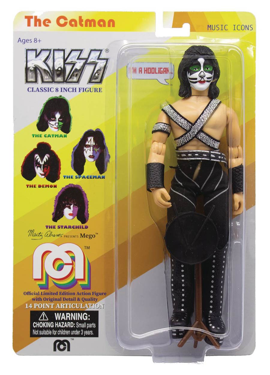 Mego Music Wave 7 KISS Love Gun Catman 8-Inch Action Figure