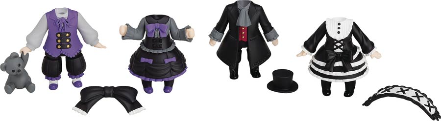 Nendoroid More Dress Up Gothic Lolita Outfit Blind Mystery Box 4-Piece Display