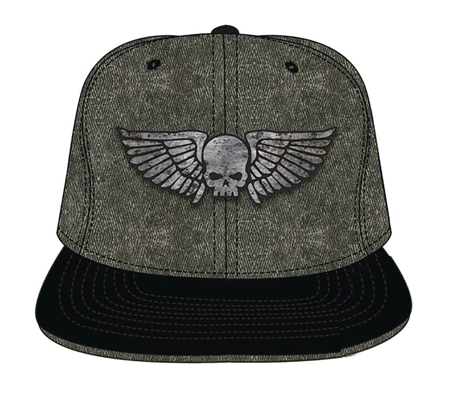 Warhammer Tarnished Silver Logo Snapback Cap